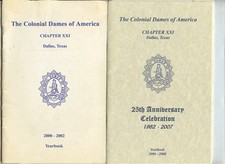 The Colonial Dames of America Chapter XXI Dallas TX Yearbooks 25th Anniversary picture