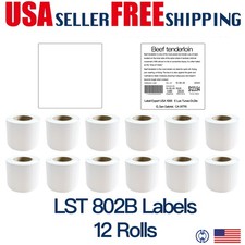 LST 802B Blank Lable , 58 x 60 mm, UPC, 500 Per Roll, 12Rolls/Box, Blank Box-K picture