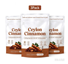 3Pack Ceylon Cinnamon 7200mg Equivalent with MCT Oil 30 softgels picture