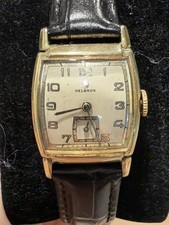 1940s Vintage Helbros 15 Jewel Swiss Manual Wind Watch 10K RGP Running picture