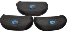 3 Costa Del Mar Sunglass Cases And 1 Cleaning Cloth all in excellent condition picture