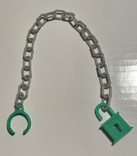 Vintage Masters of the Universe DRAGON BLASTER REPRO Padlock & Chain Cuffs MOTU picture