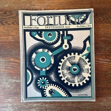 Fortune Magazine September 1932 Paperback GOOD picture