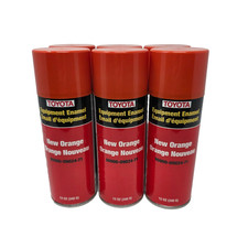 Case of 6 Toyota Equipment Enamel New Orange Spray Paint 12 Oz for Forklift picture