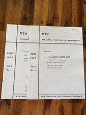 X2 Vtg 1954 MTM Journal Of Methods Time Measurement April June Issues picture