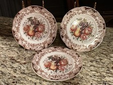 Johnson Bros. Windsorware Fruit Harvest Salad Plates (3) picture