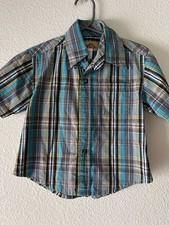 Wrangler 20X Plaid Shirt Boys Size XXS (0-2) Multicolored Cotton picture
