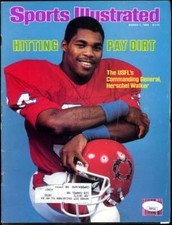 Herschel Walker JSA Coa Autograph 1983 Sports Illustrated Magazine Signed picture