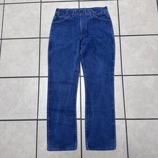Vintage Saddle King Plus Jeans Mens 34x32 Dark Wash Made in USA 80s Western picture