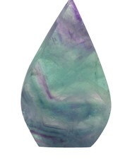 Rainbow Fluorite Flame Crystal Freeform Purple Green Healing Stone 142 gm 6.7 cm picture