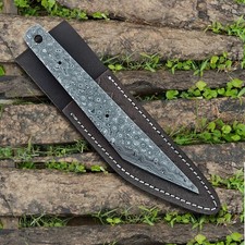 Damascus Steel Kiridashi Knife EDC Fixed Blade 6.5 In Double Bevel  wd Sheath picture