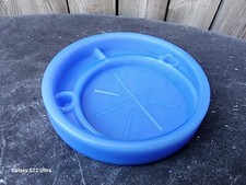Blue Art Glass Coaster McKee Style Delphite Great for Mulitple Party Gifts picture