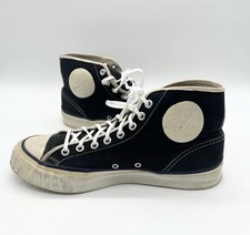 Vintage 40s 50s Canvas High Top Basketball Shoes Size 8 Excellent Made in USA picture
