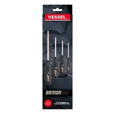 Vessel 4pc JIS Screwdriver Set Armor Grip 550APH4PBU Like Phillips Drive picture