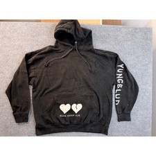 Yungblud Black Hearts Club Hoodie XL Black Graphic Band Tee Sweatshirt Faded Y2K picture