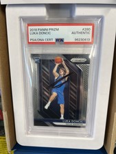 2018-19 Panini Prizm Luka Doncic #280 RC Rookie Autograph Auto PSA/DNA Authentic picture