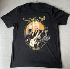Vtg Dolly Parton Rock & Roll Cotton Black Full Size Men Women Shirt CC319 picture