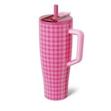 BruMate 40oz Stainless Steel Era Flip Straw Tumbler - Pink Gingham picture