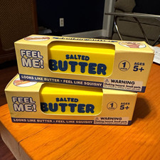 Feel Me Salted Butter Squishy Tactile Squeeze Toy Yellow Ages 5+ picture
