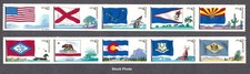US Postage 2008 - Flags of Our Nation Set #1 Self-Adhesive, Sc 4273 - 4282, MNH picture