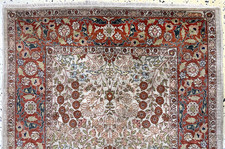 Signed Turkish Hereke Silk Rug, Fine Hand-Knotted 10x10 Knot Masterpiece picture