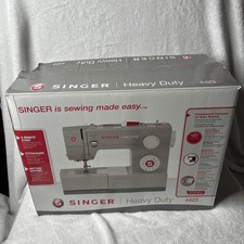 Singer 4432 Heavy Duty Mechanical Sewing Machine Gray Pre-Owned EUC picture