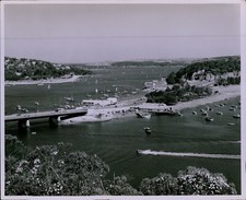 LD211 1963 Original Photo SYDNEY AUSTRALIA Harbor with Yacht Basin Boats Sailing picture