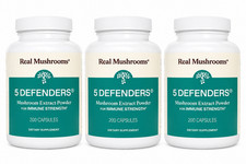 Real Mushrooms 5 Defenders Organic Mushroom Blend 200 Capsules 3 Pack 600 Total picture