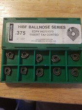 9pcs, Harroun,  0.375, EDP# IH3751375, TA2, Coated HIBF Ballnose Inserts (3D5) picture