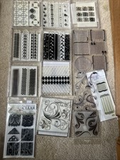 Clear Stamp Lot Papertrey Ink Stampendous Inkadinkado RS Tapestry Backgrounds picture