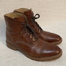 Frye Men’s Bowery Boot Cognac Brown Leather Lace Up Size 11.5 D Good Condition  picture