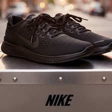 Nike Free RN 2018 Mens Running Shoes Black Anthracite 942836-002 Size 9.5 picture