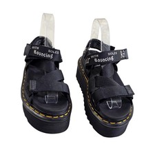 Dr. Martens Kimber Black Platform Sandals Womens 5 Chunky Strap AirWair Sole picture
