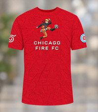HOT NEWChicago Fire FC – Naruto Themed Printed Jersey Full Size 10/10 picture