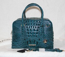 ❤️ Brahmin Marissa Satchel Teal Juniper Melbourne Leather Bag Purse Handbag NWT picture