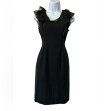 O'2nd for Barneys New York Black Sheath Knee Length Dress - Size 4 picture