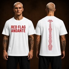 Rosalia The Lux Tour 2026 Red Flag Andante Concert Two Sided Unisex T-Shirt picture