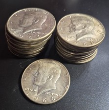 1 EACH KENNEDY 40 % SILVER HALF DOLLAR  EACH ORDER IS FOR ONE COIN picture