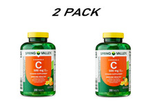(2 Pack) Spring Valley Vitamin C 500mg Chewable Tablets, Tropical Fruit, 200 Ct. picture