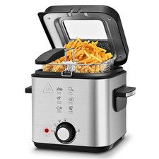 Deep Fryer 1.5L Cool Touch with Basket Nonstick Removable Lid picture