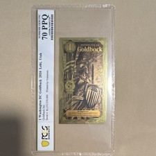 2026 Washington, D.C. 1 Goldback graded PCGS 70 PPQ (Supreme Gem Uncirculated). picture