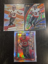 Mike Evans 2025 Topps Panini Football 3 Card Insert Parallel Refractor Lot Bucs picture
