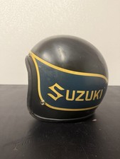 GRAIL Vintage suzuki motorcycle helmet Logo Spell Out 60s-70s SCARCE picture