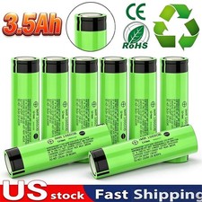 8 Pack Rechargeable Battery 3.7V 3500mah Capacity High Quality Flat Top Battery picture