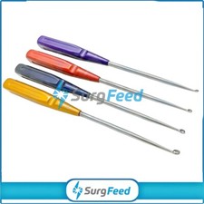 4 PCs American Rainbow Cervical Spine Curettes Orthopedic Instruments picture
