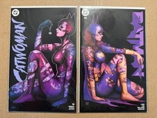 Catwoman 78 & Batman 162 Comic Traders Exclusive Szerdy Tattoo Covers picture