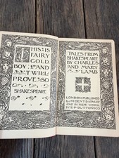 Antique Shakespeare Book - 1913 Tales from Shakespeare by Charles and Mary Lamb picture