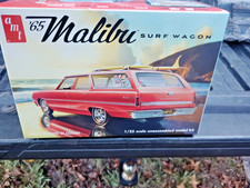 Factory Sealed AMT '65 Malibu Surf Wagon Chevrolet 1:25 Model Kit  picture