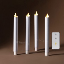 Luminara Flickering Flameless Battery Operated LED Taper Candle with Remote 9.5