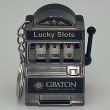 Graton Resort Casino Lucky Slots Keychain Mini Slot Machine Working picture